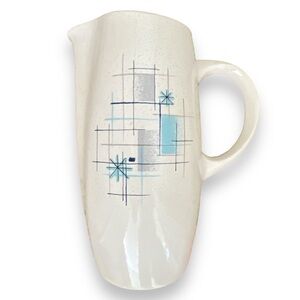 Vintage 50s 60s Franciscan Oasis Large Pitcher Atomic Era Midcentury